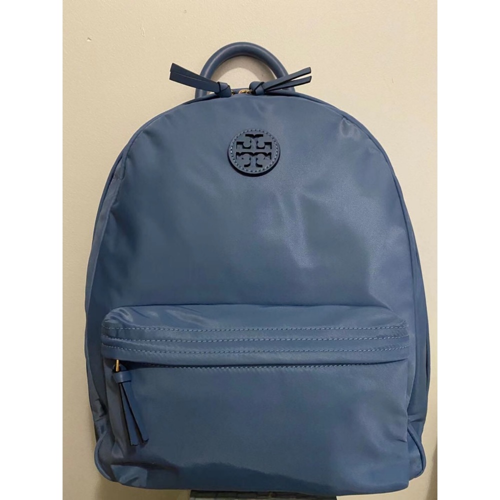 NWT Tory Burch Oceanside blue nylon backpack